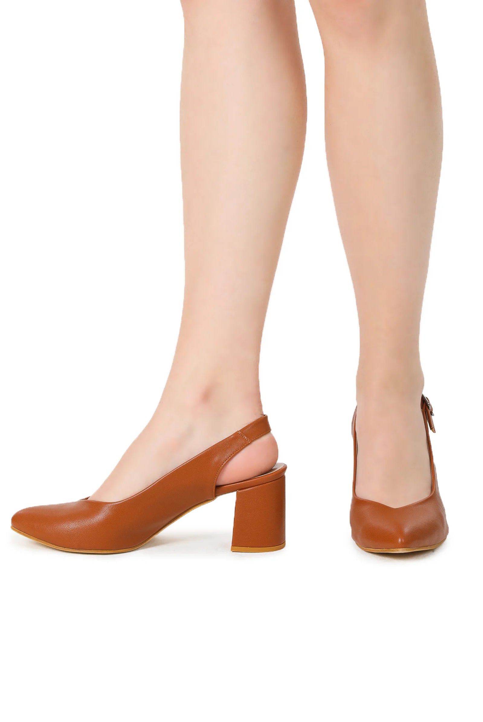 brown court shoes mid heel