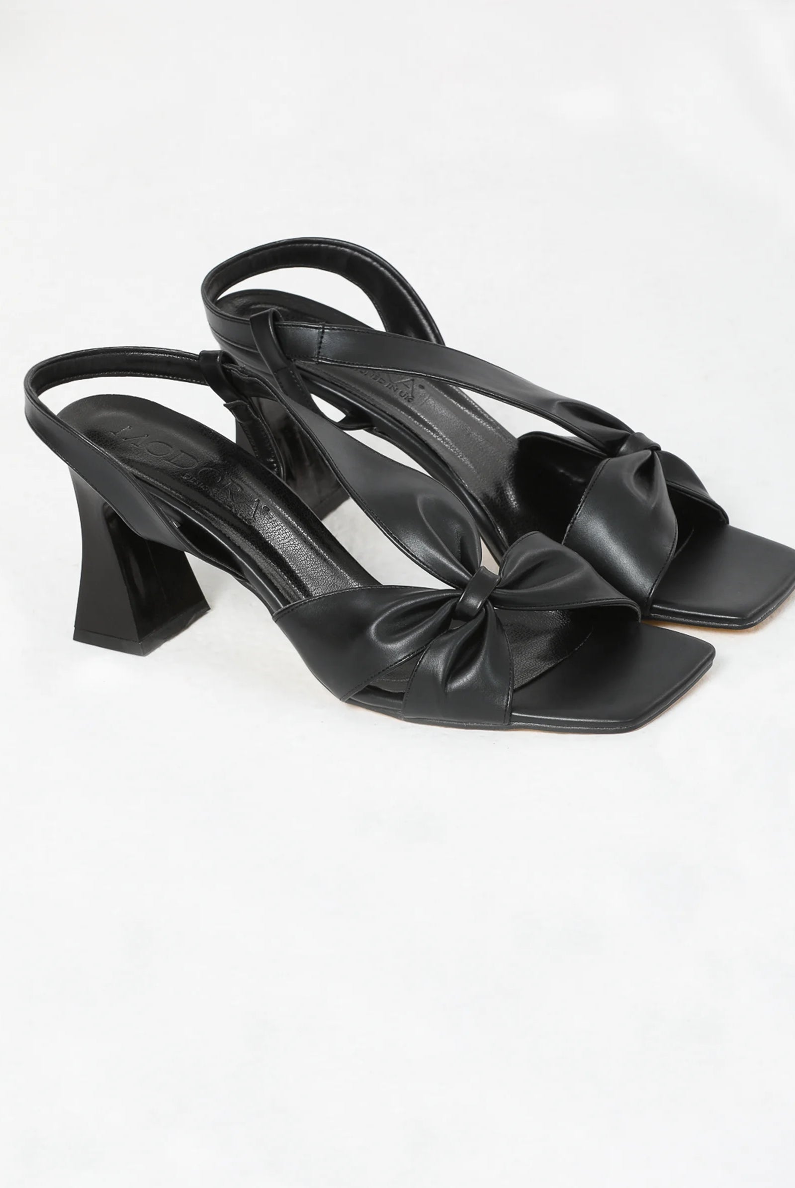 black mid heels uk