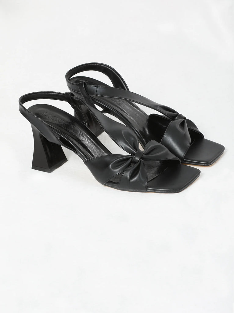 black mid heels uk
