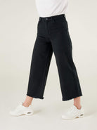 high waisted wide leg jeans