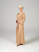 Modern Beige Abaya Dress