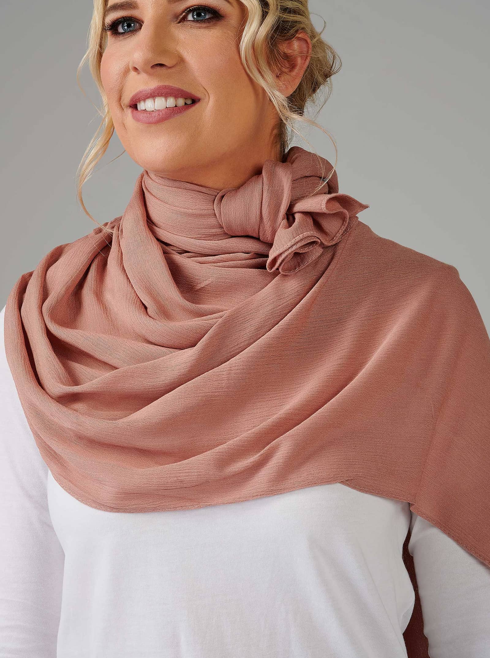 Pink Rayon Scarf