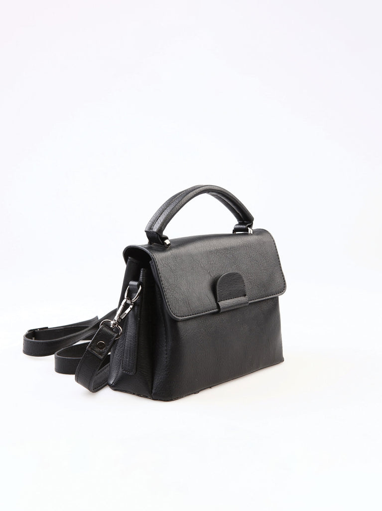 black crossbody bag with handle