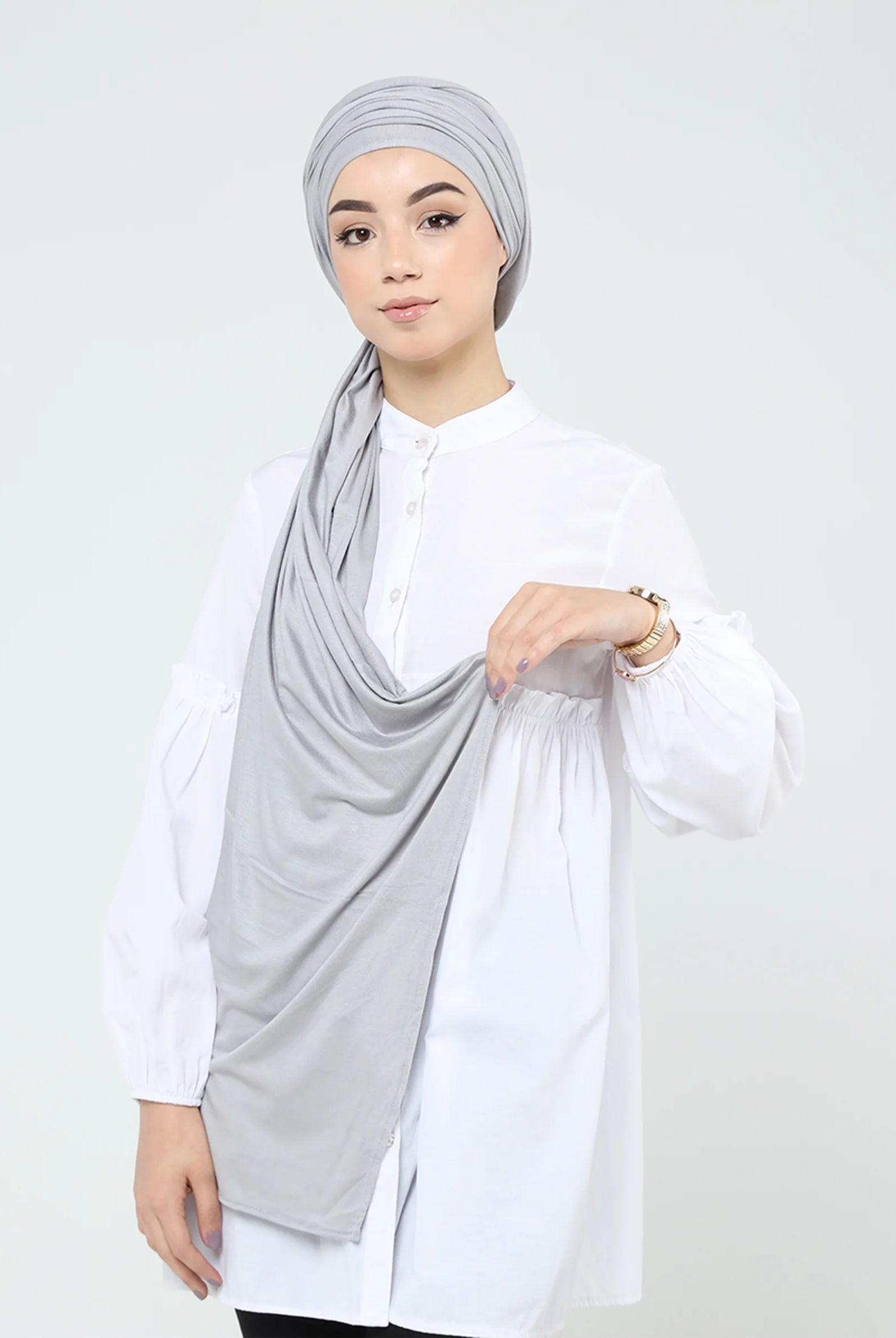 grey hijab