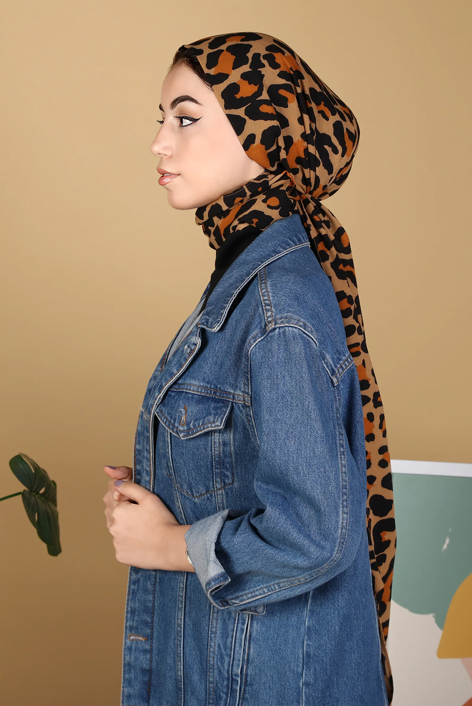 buy chiffon animal print women's scarf