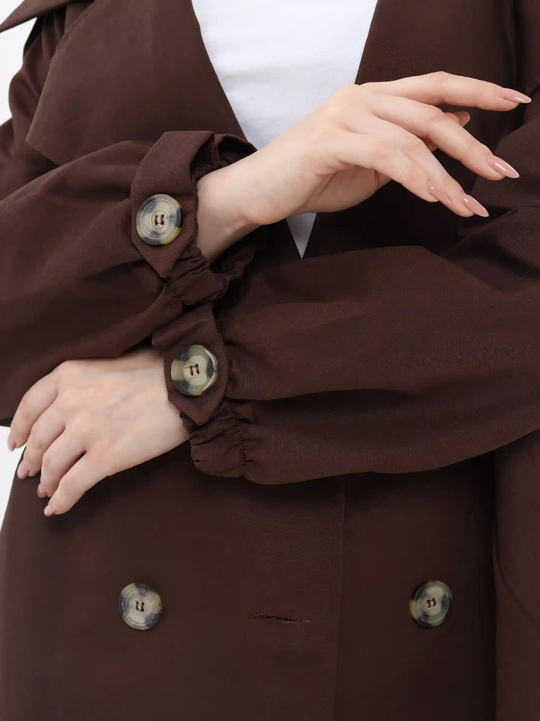 brown trench coat for women