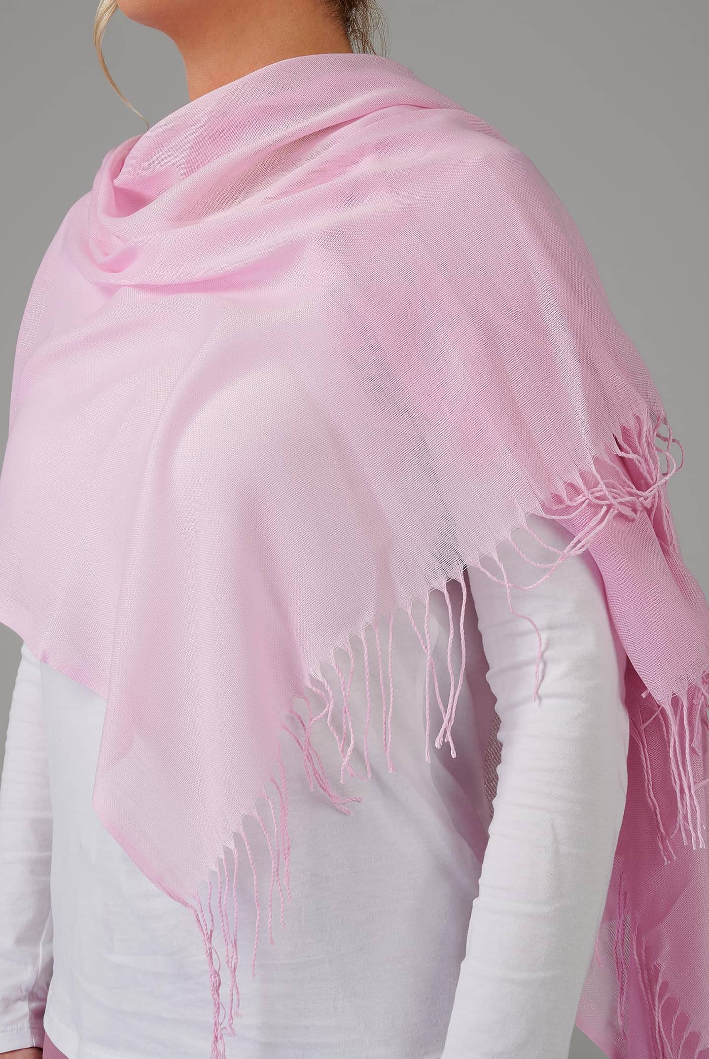 pink colour hijab