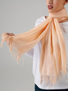 buttercream tassel scarf