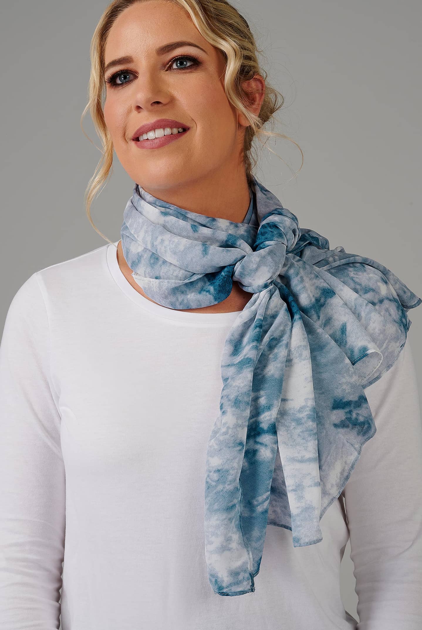 tie dyed scarf