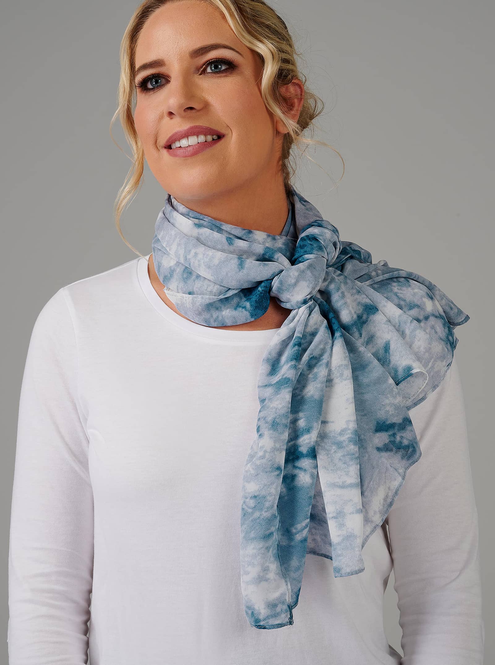 tie dyed scarf