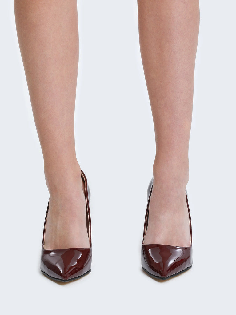 court stiletto burgundy