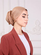 beige colour hijab