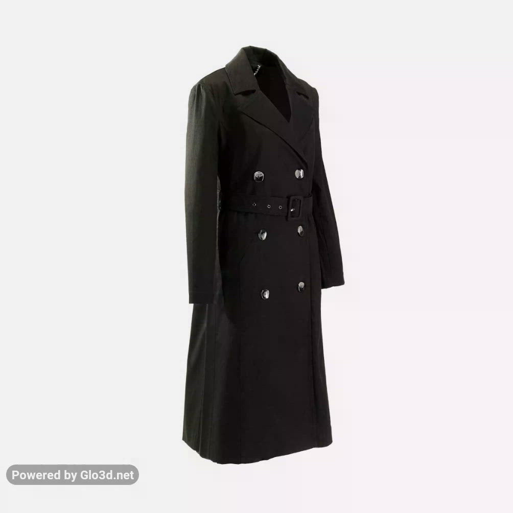 black trench coat for women