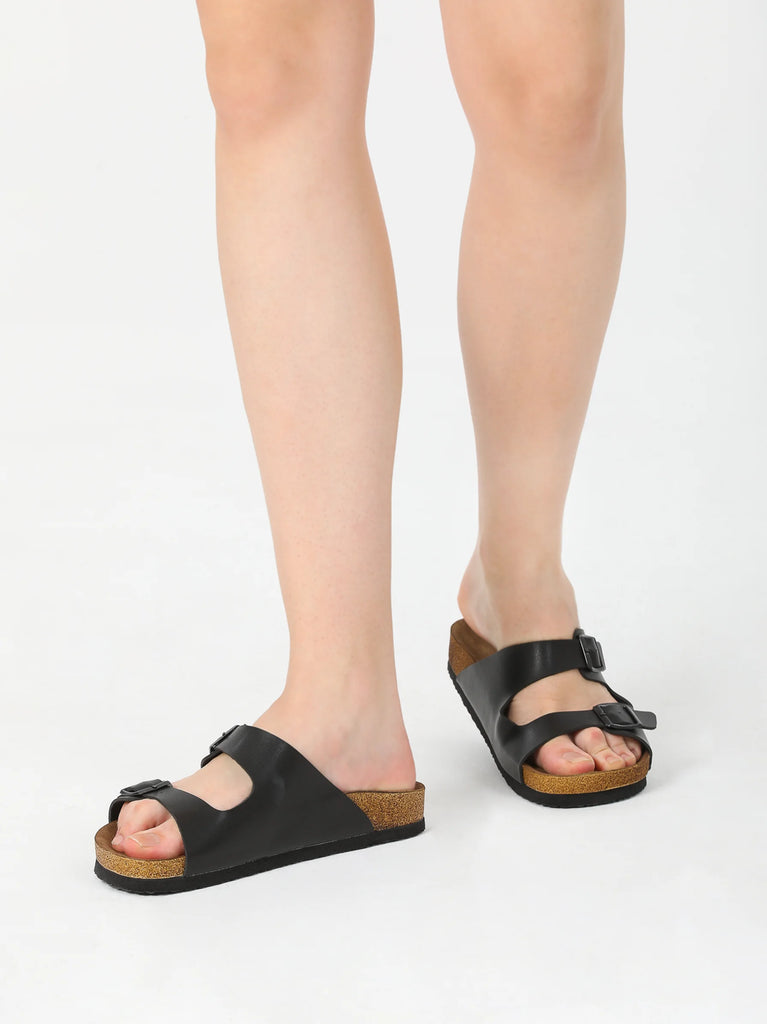 black sandals