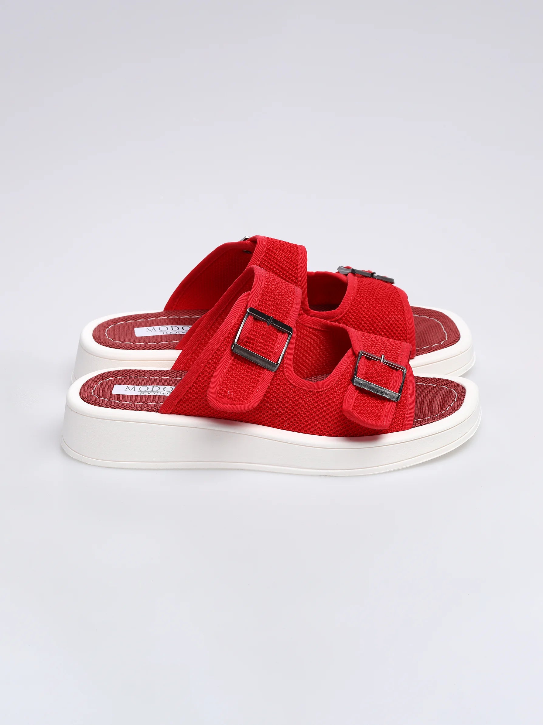 Red suede 2025 sandals uk