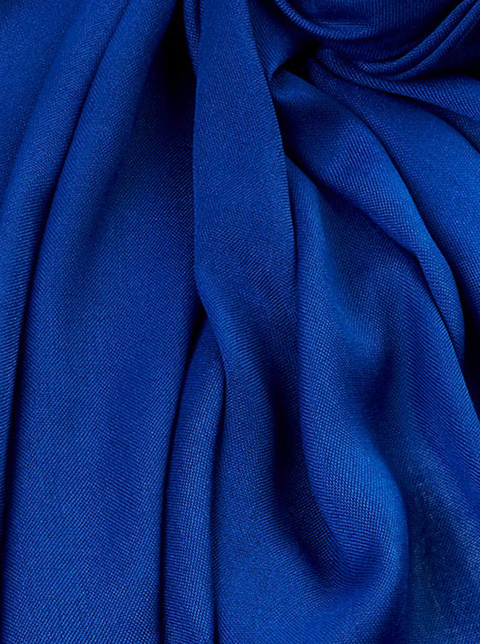 blue tassel finish scarf