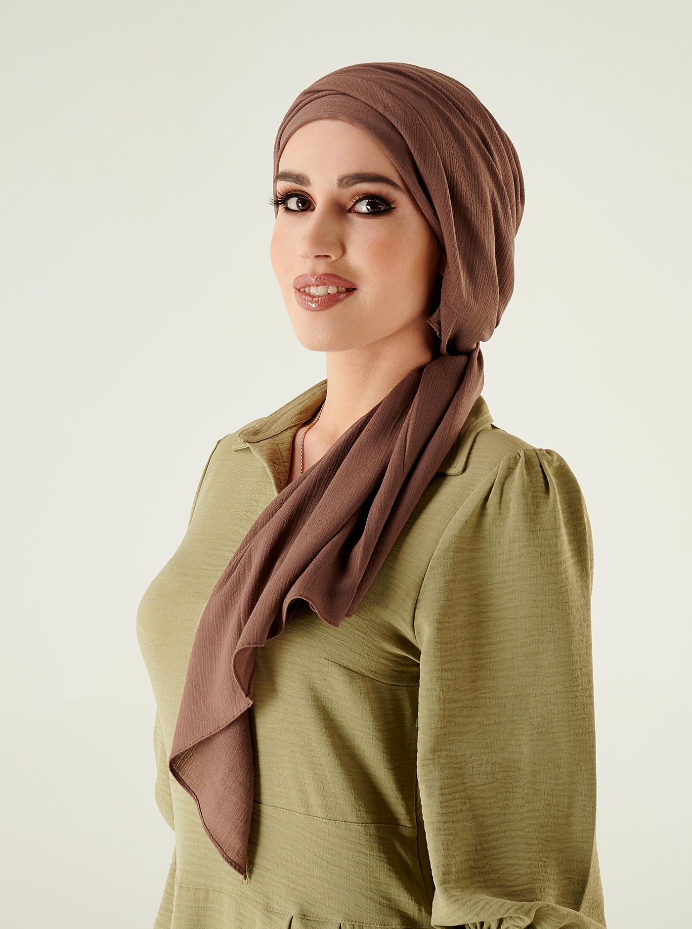 brown rayon scarf