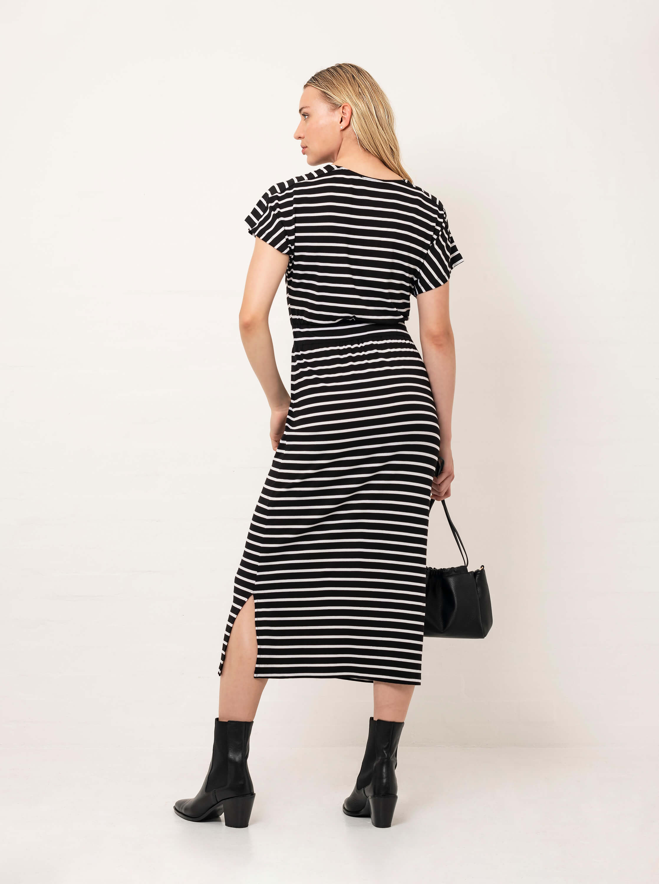 Black and White Striped Dresses