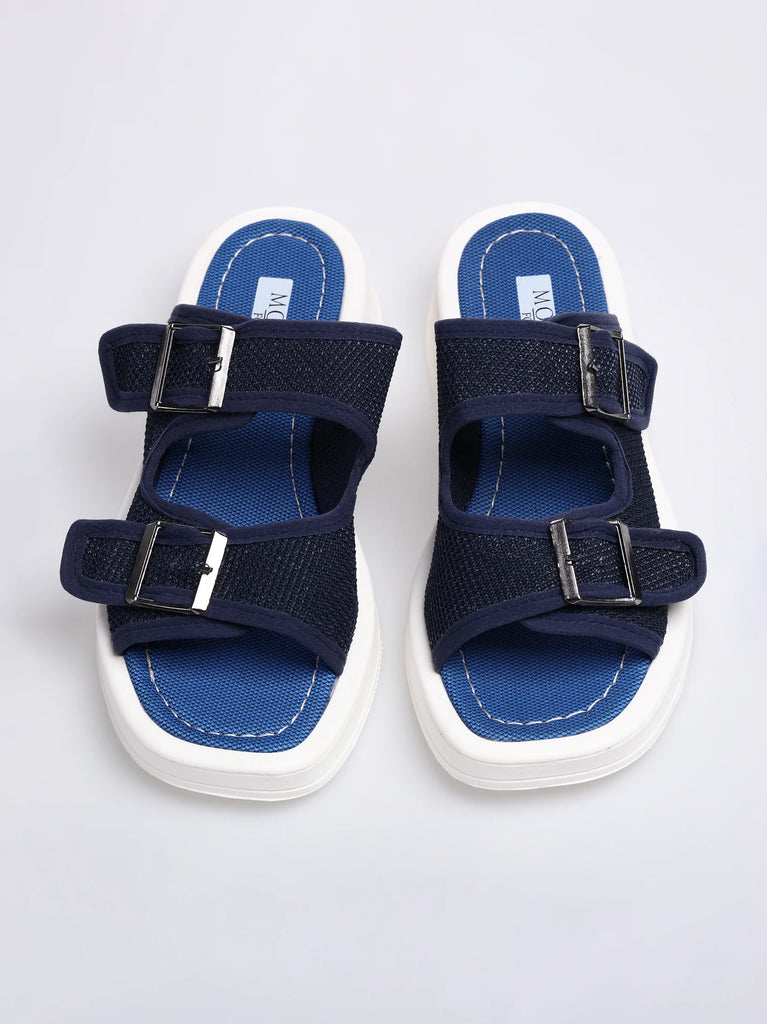 women's navy blue sandals