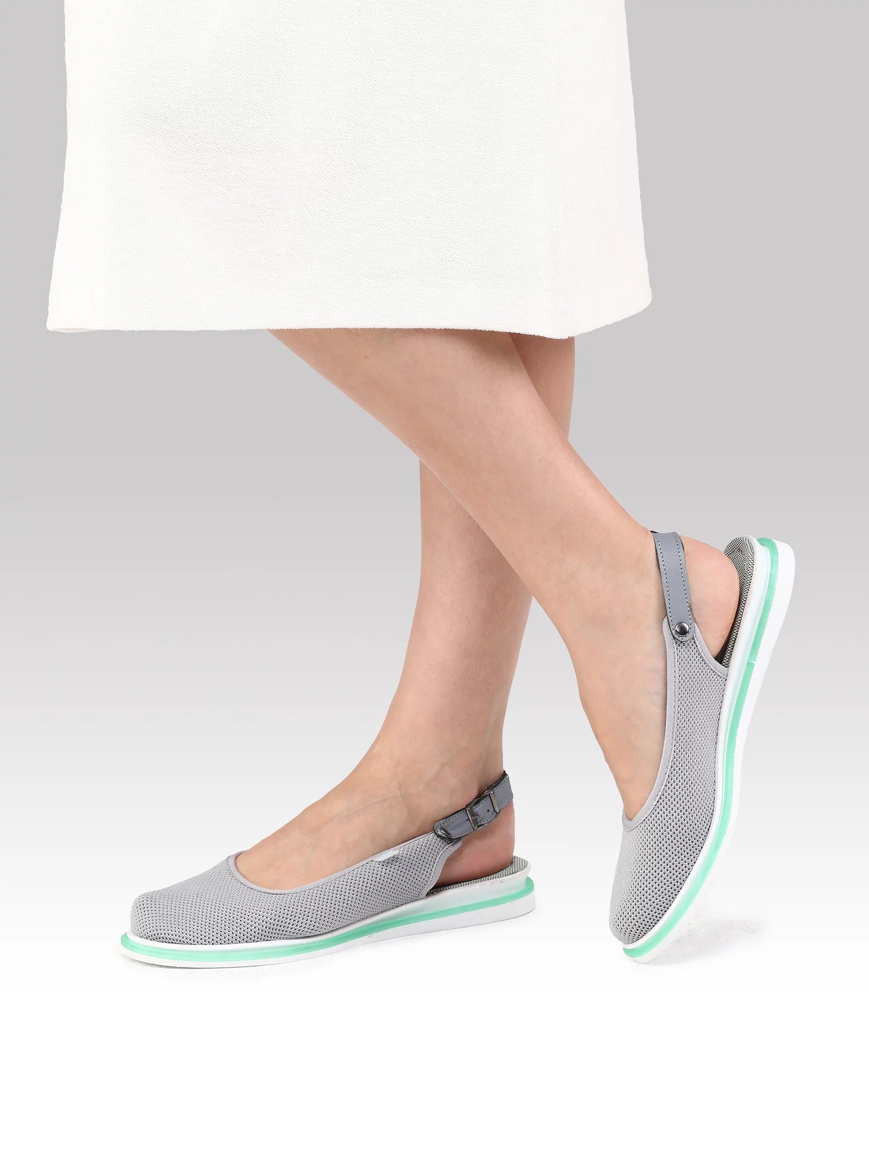 Light grey flat deals shoes