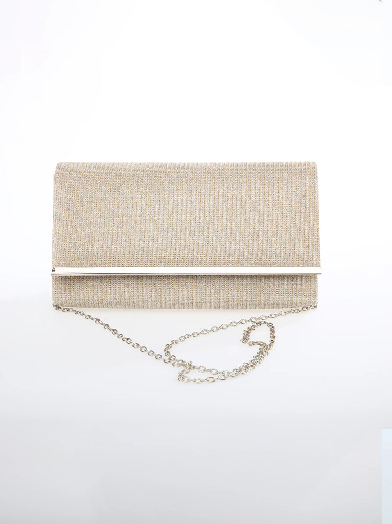 shop glitter gold clutch bag