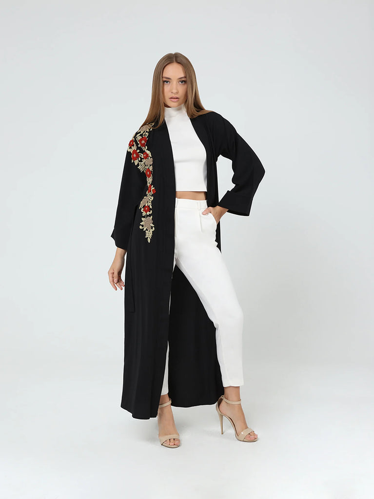 black kimono jacket