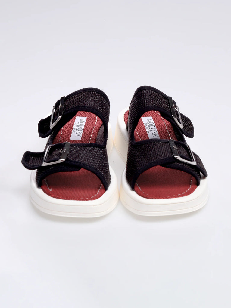 black flat sandals for women