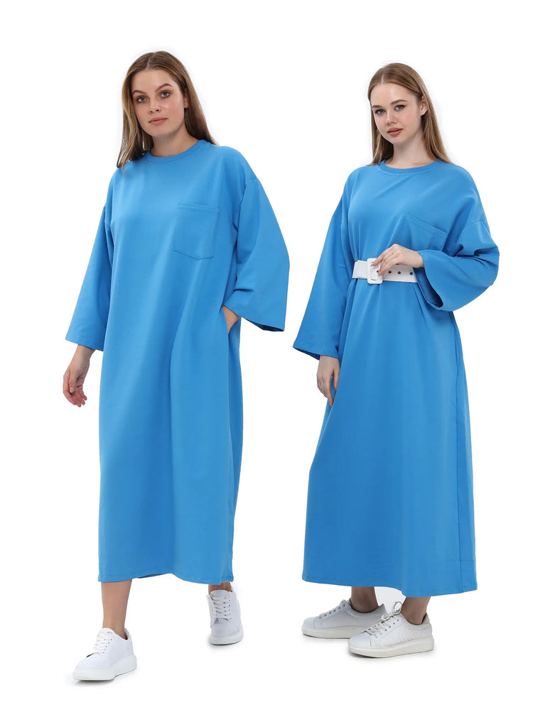 blue midi dress uk