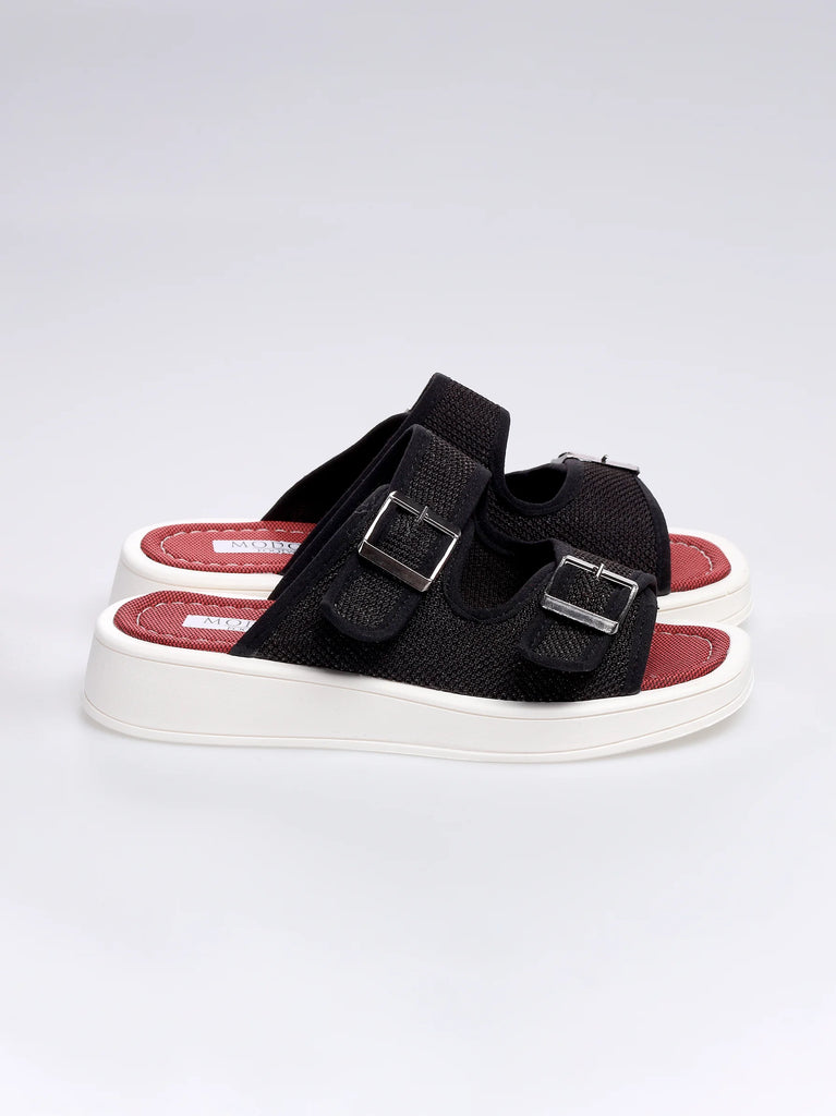black flat sandals uk