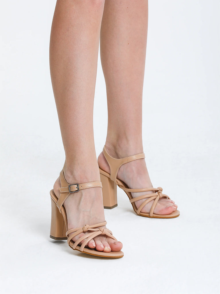 tan block sandal