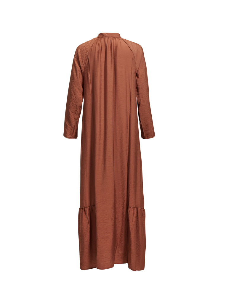 full length Terracotta Orange Dress