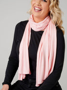 pink jersey scarf