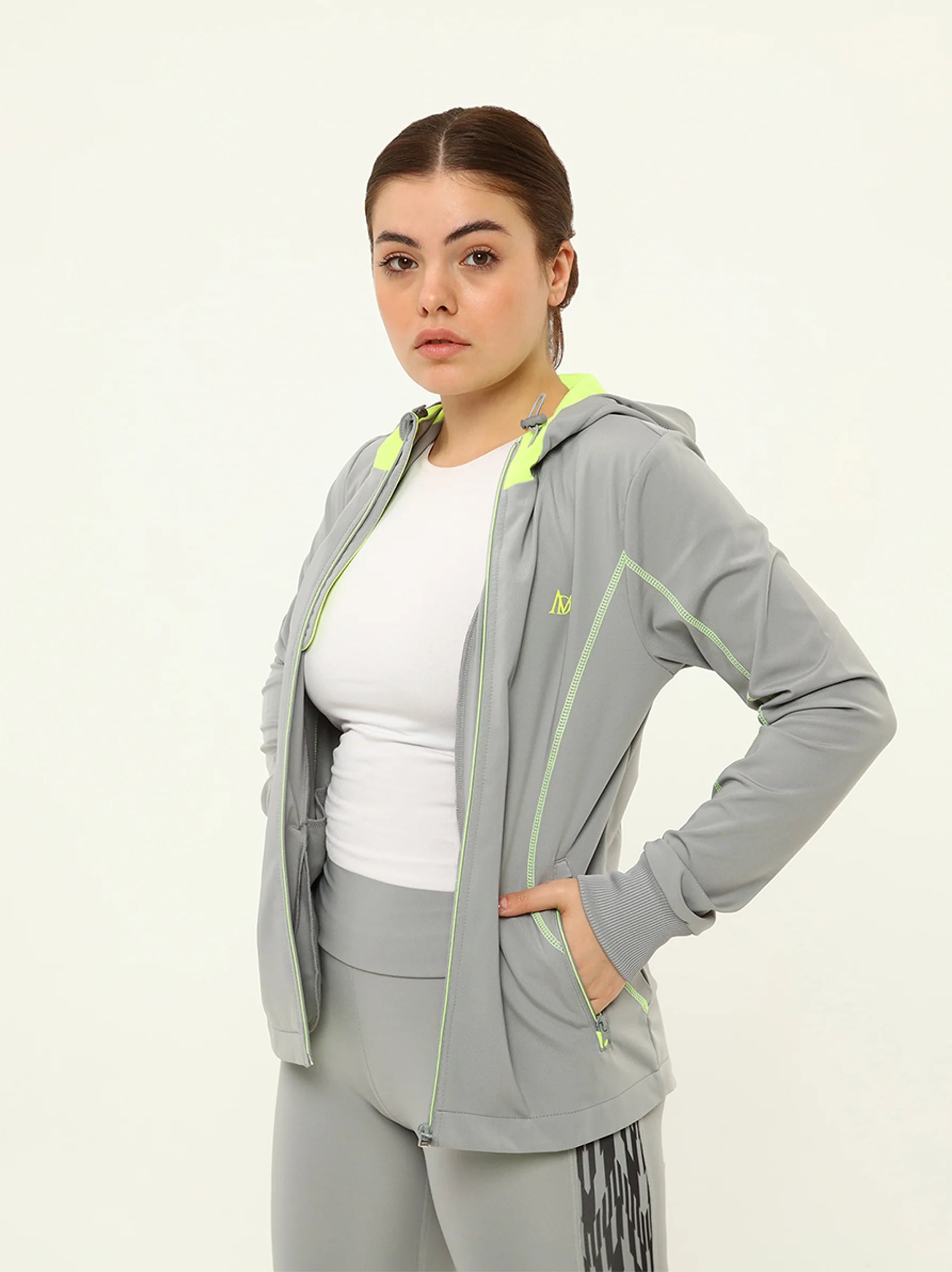 womens grey track top uk