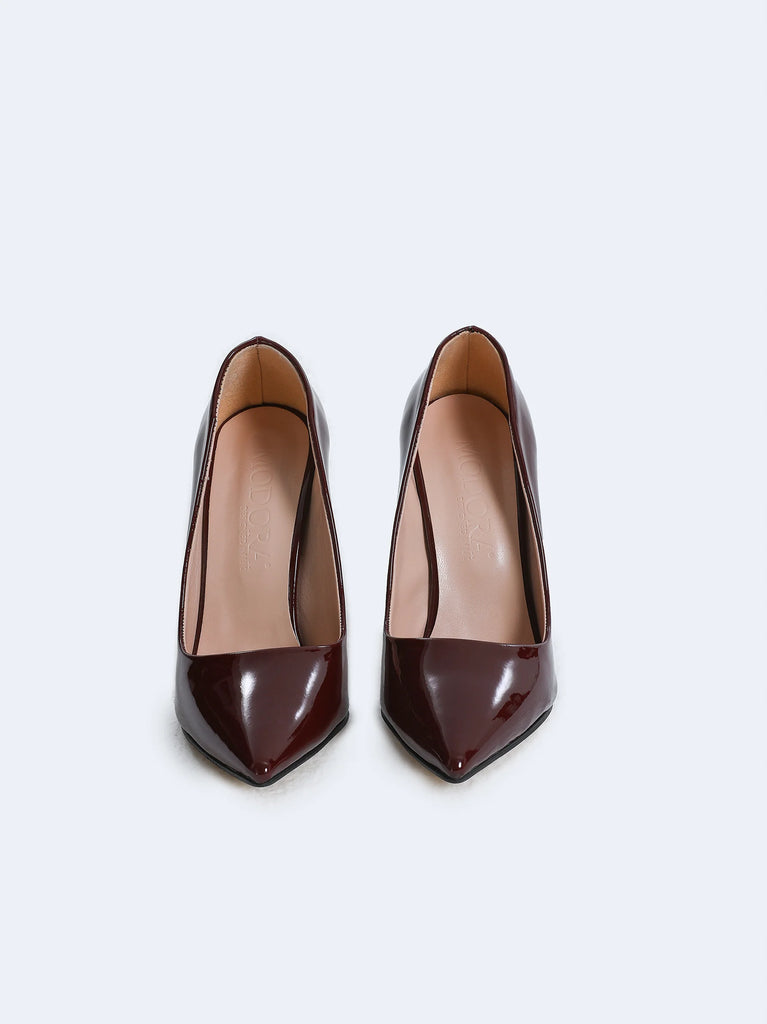 burgundy court shoes