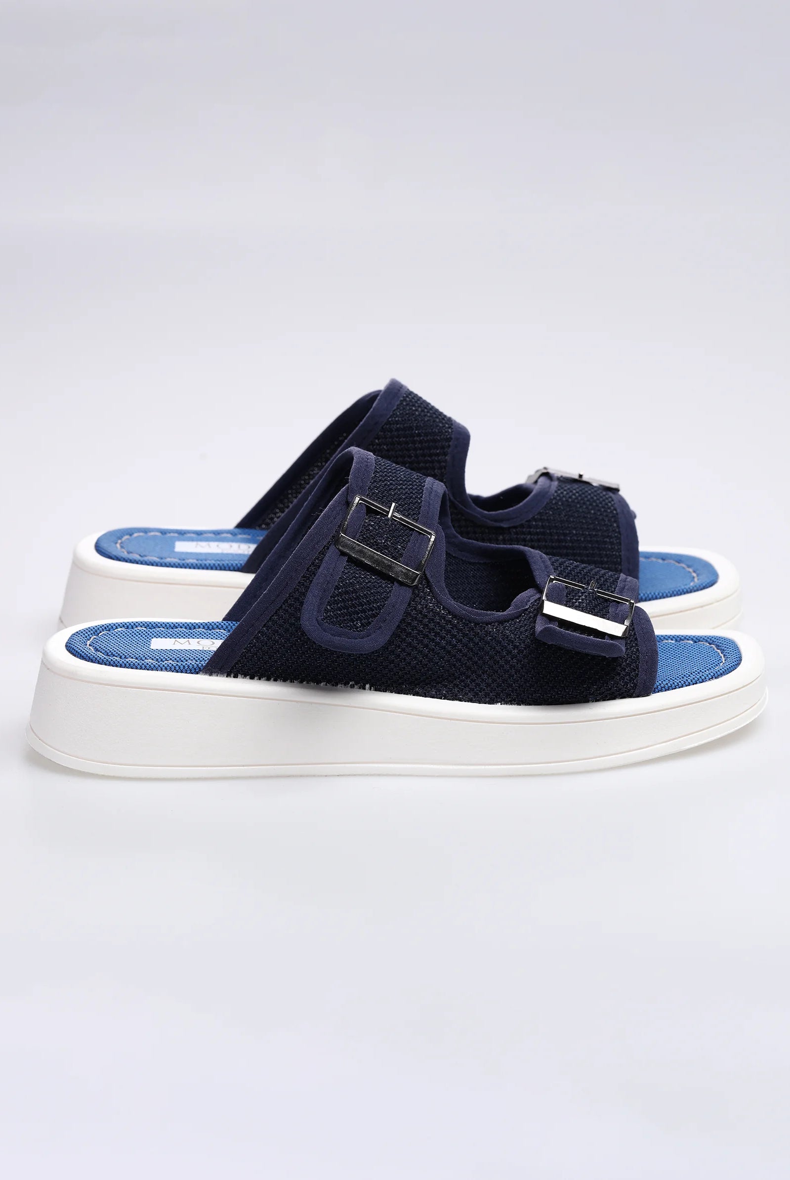 navy blue flat sandals uk