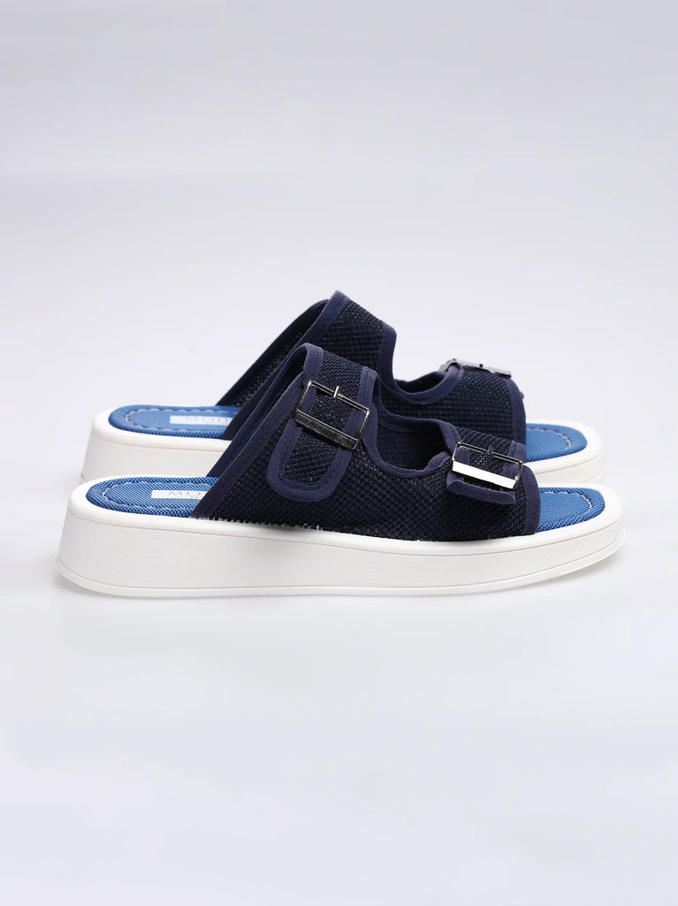 navy blue flat sandals uk