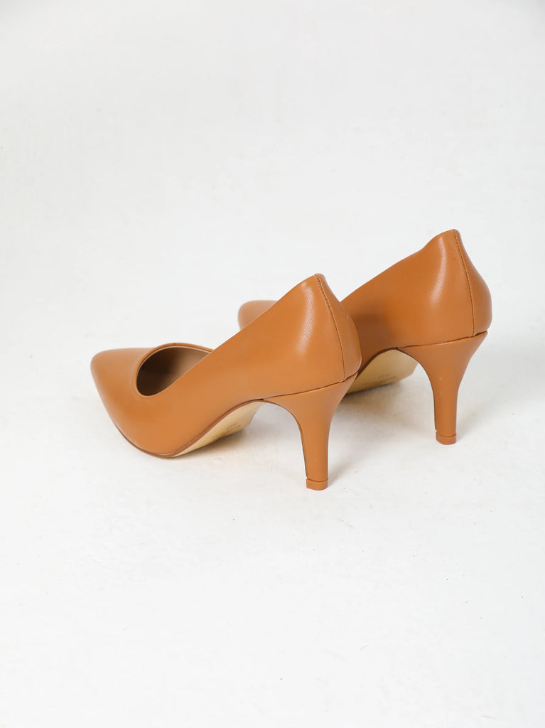 brown stilettos