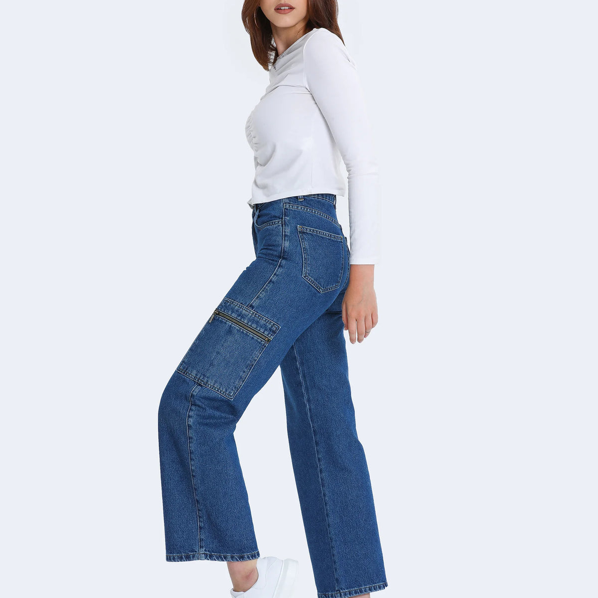 Blue Carpenter Jeans for Women, Women Carpenter Jeans Modora UK