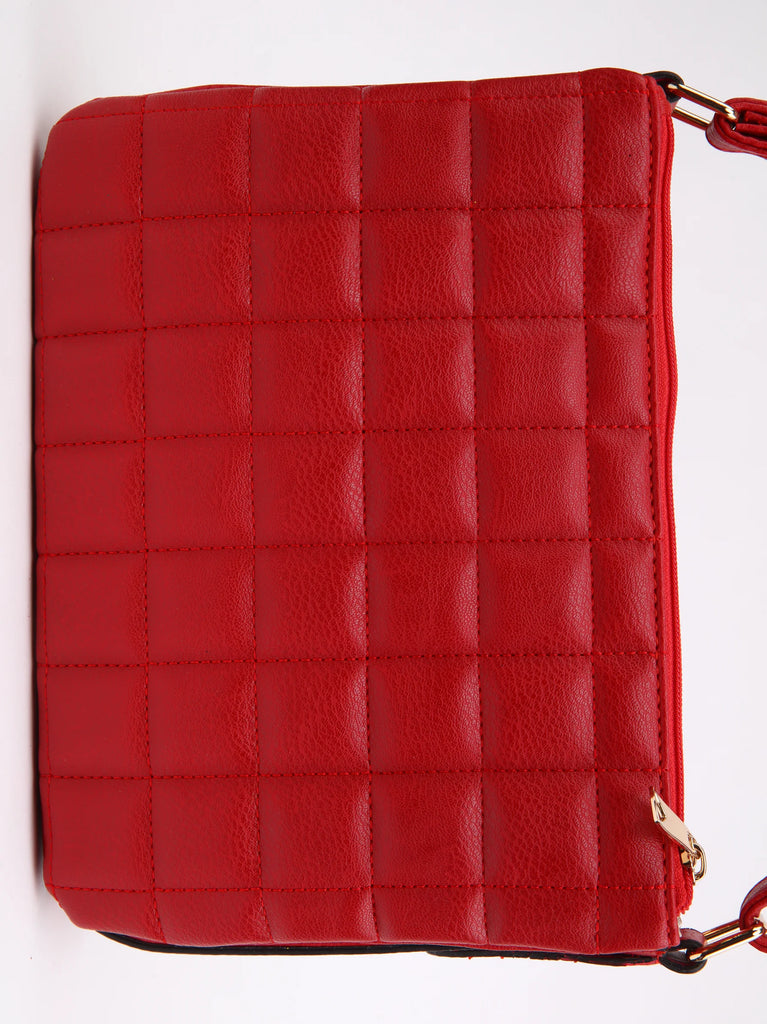 red women's cross body bags