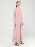pink long maxi dress