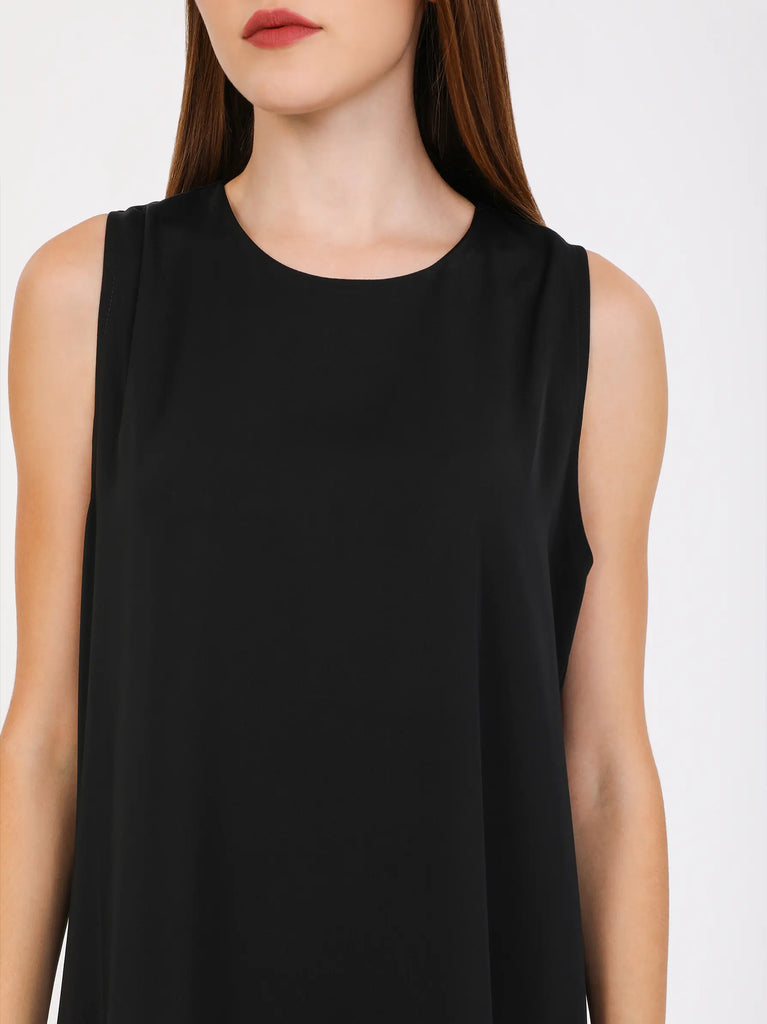 black slip dress abaya