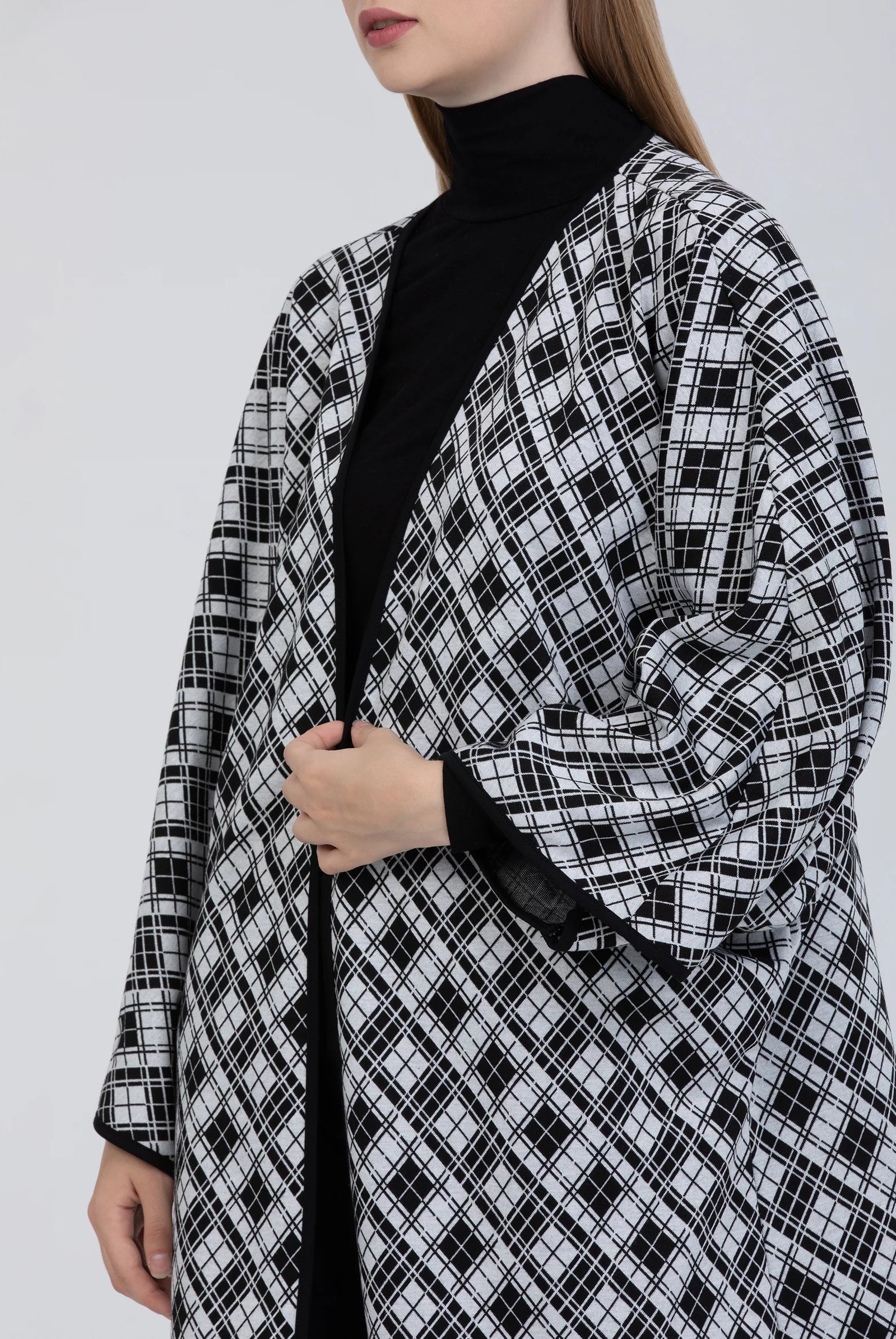 Black and White Kimono