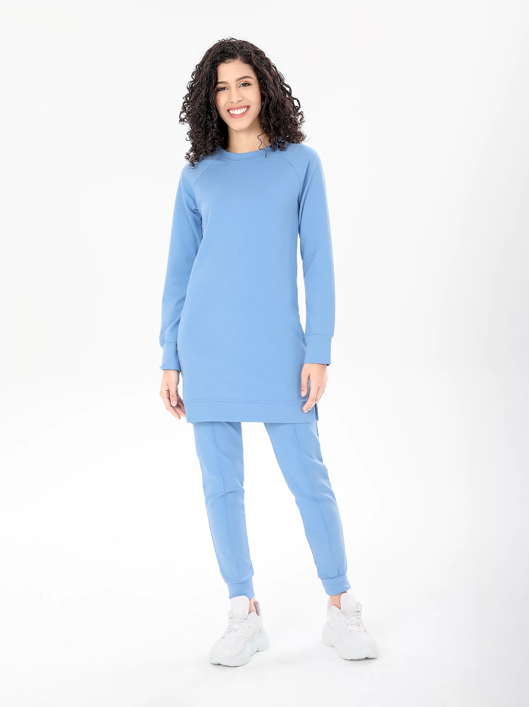 Babyblue Longline Sweatshirt
