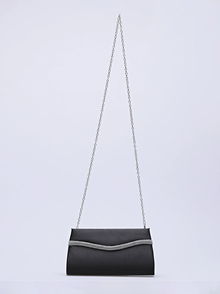 black diamante clutch