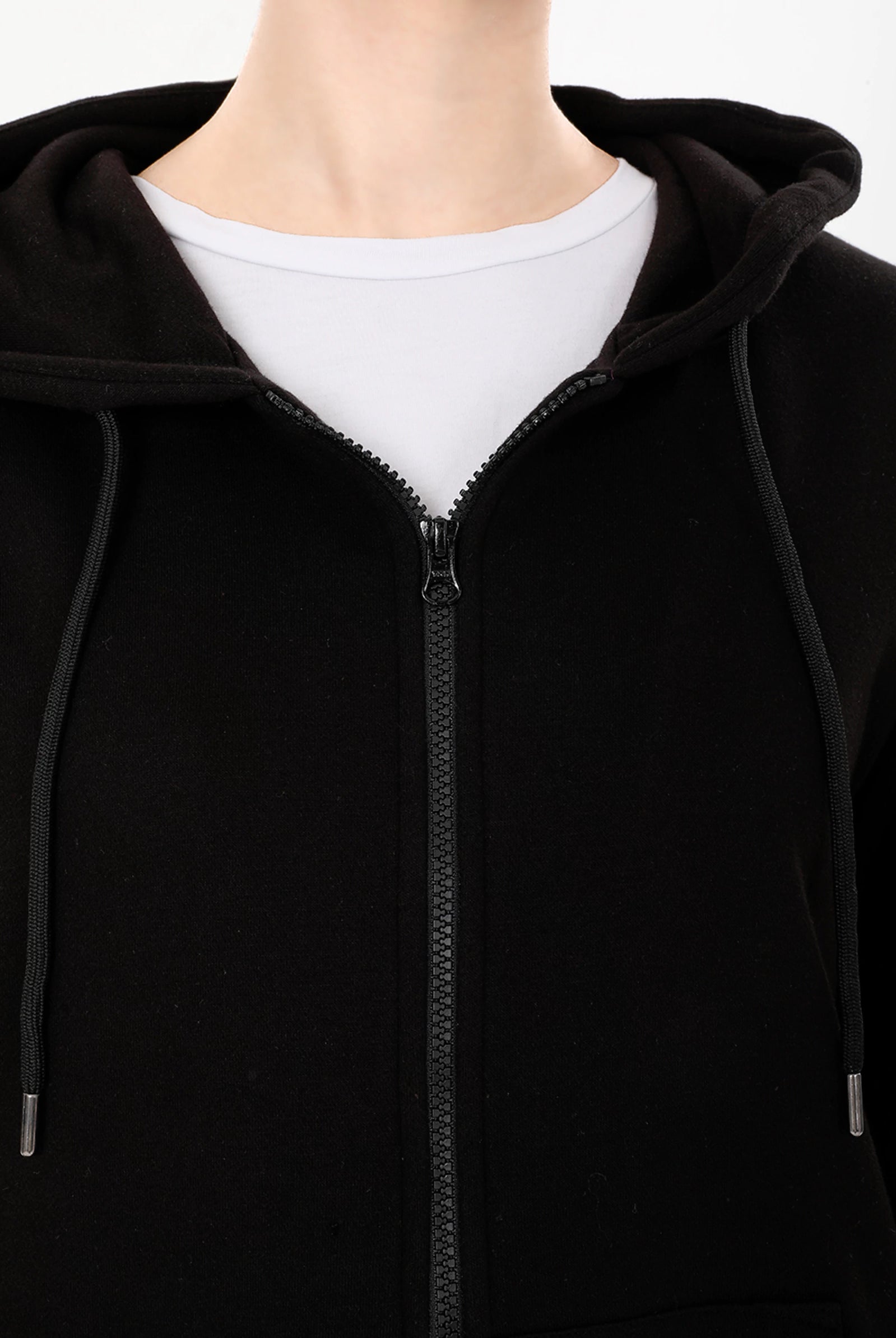 black zip up hoodie women's uk