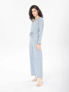 light blue women jumpsuit