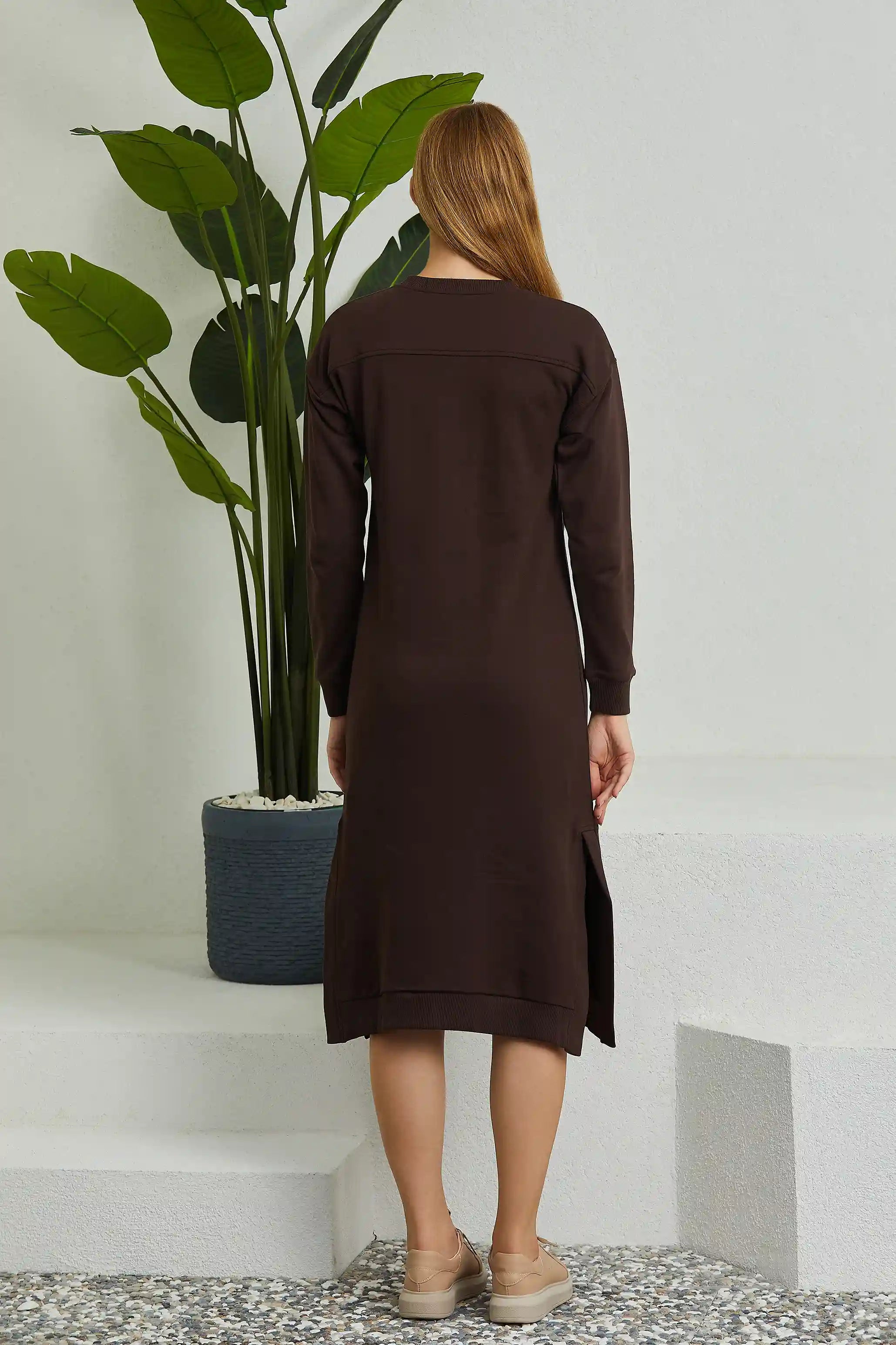Sweatshirt dress best sale midi