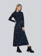 black zebra print dress