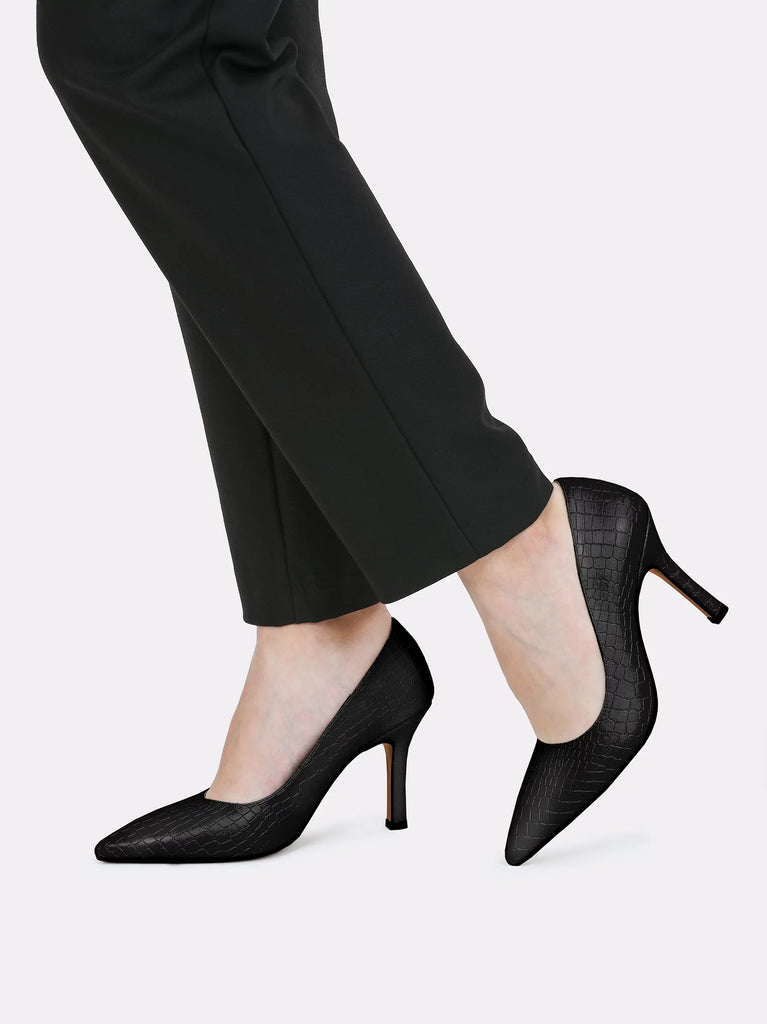 black court shoes for women