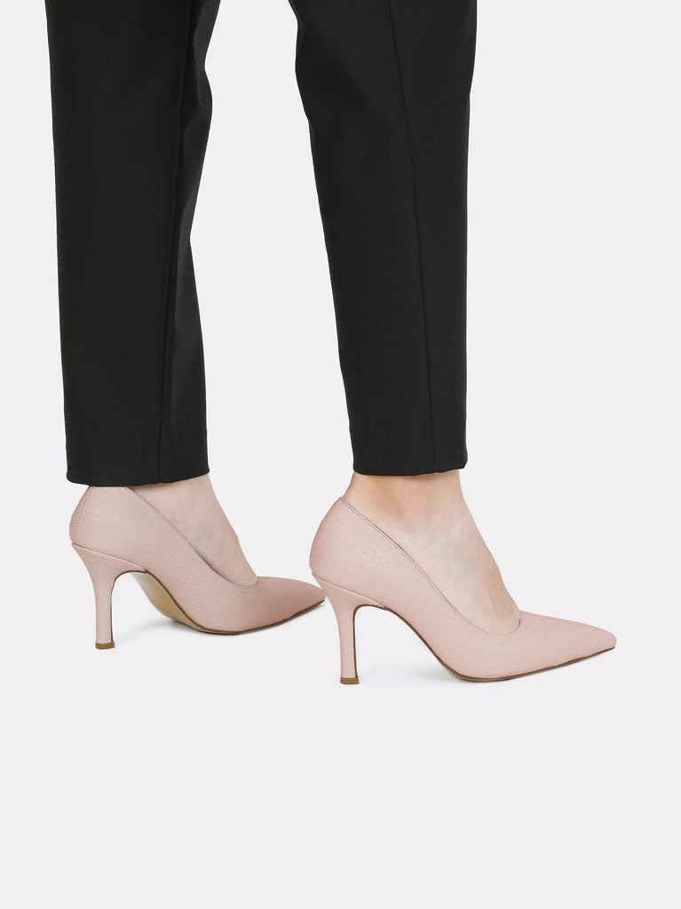 cream croc court shoes